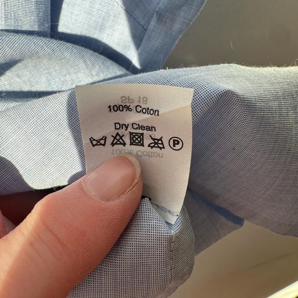 J. Crew factory Airy Blue Cotton Poplin sleeveless Ruffle top Size 14 - Picture 6 of 7